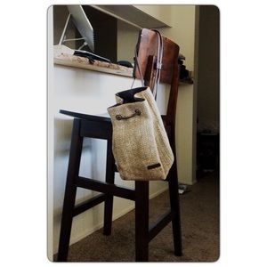 Rossetti Raffia Straw resort backpack Travel bag